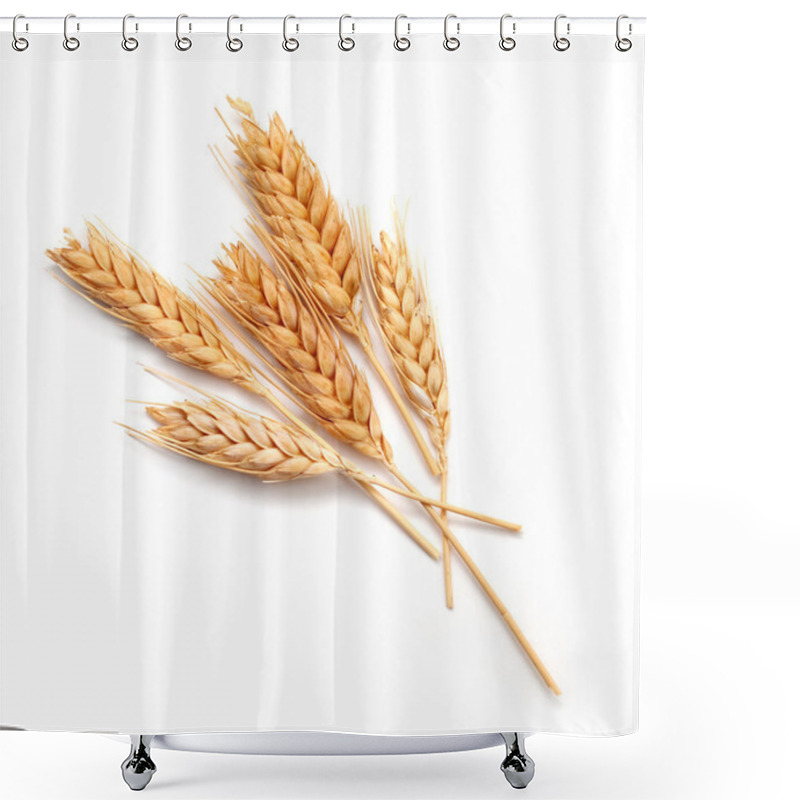 Personality  Wheat Ears Isolated Shower Curtains