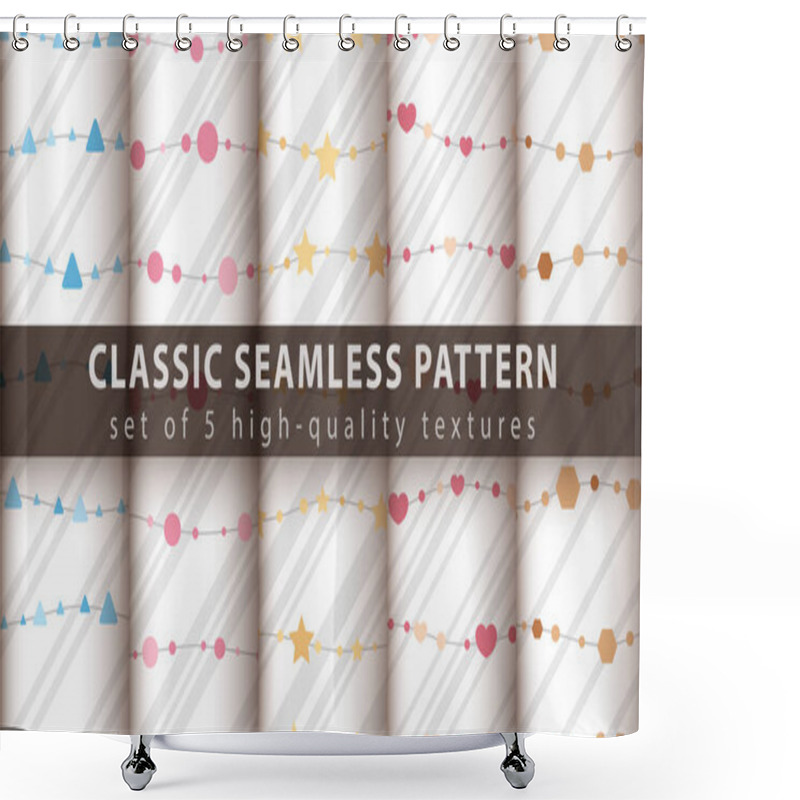 Personality  Classic Seamless Pattern - Set Five Items. Shower Curtains