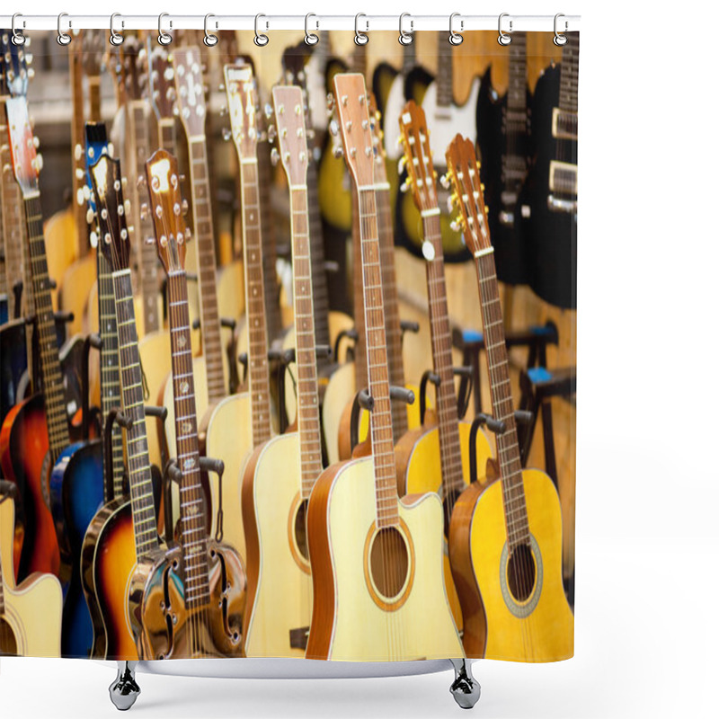 Personality  Guitars Shower Curtains