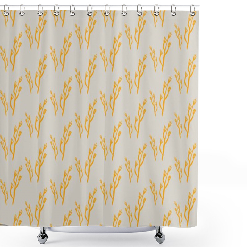 Personality  Seamless Abstract Background With Geometric Elements Shower Curtains