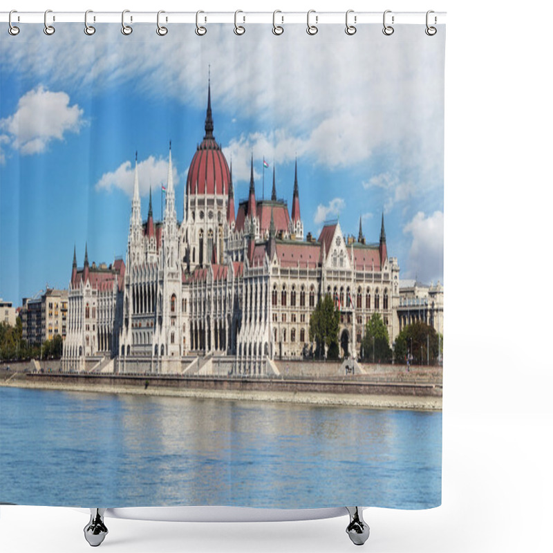 Personality  Hungarian Parliament From Castle - Hungary Shower Curtains