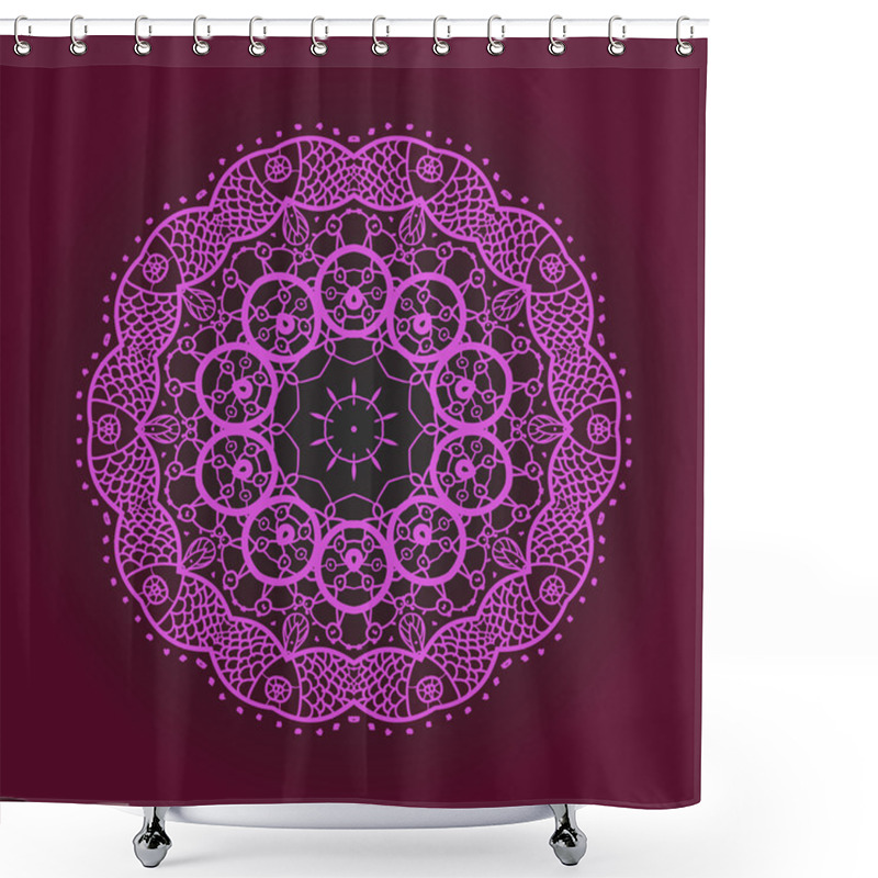 Personality  Oriental Mandala Motif Shower Curtains