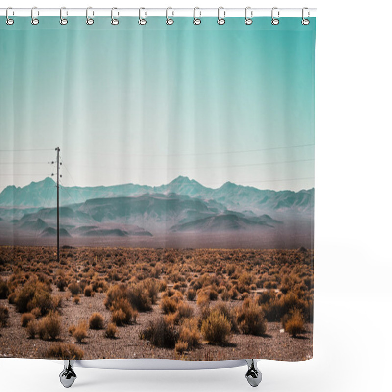 Personality  Mojave Desert Near Route 66 In California Shower Curtains