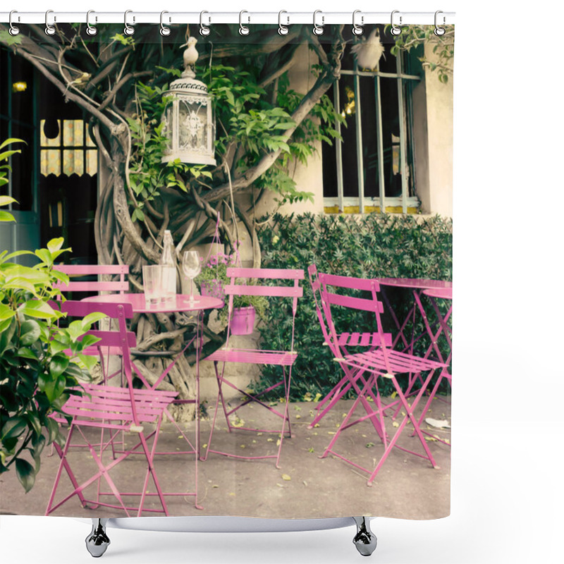 Personality  Outdoors Paris Cafe Shower Curtains