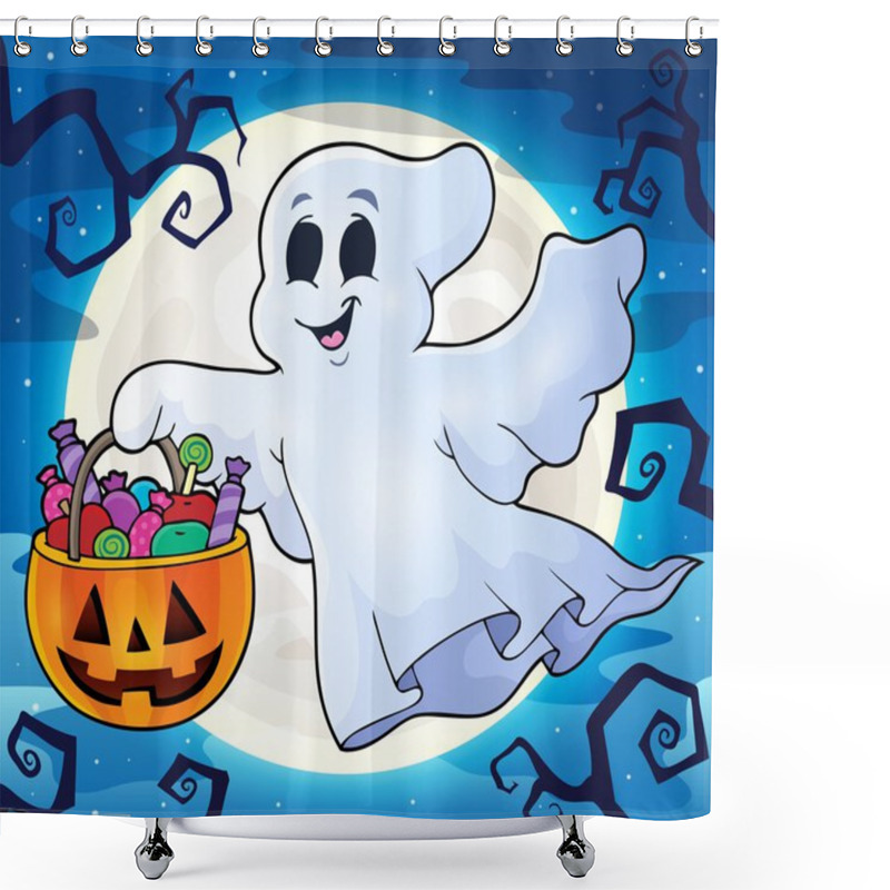 Personality  Ghost Topic Image 9 Shower Curtains