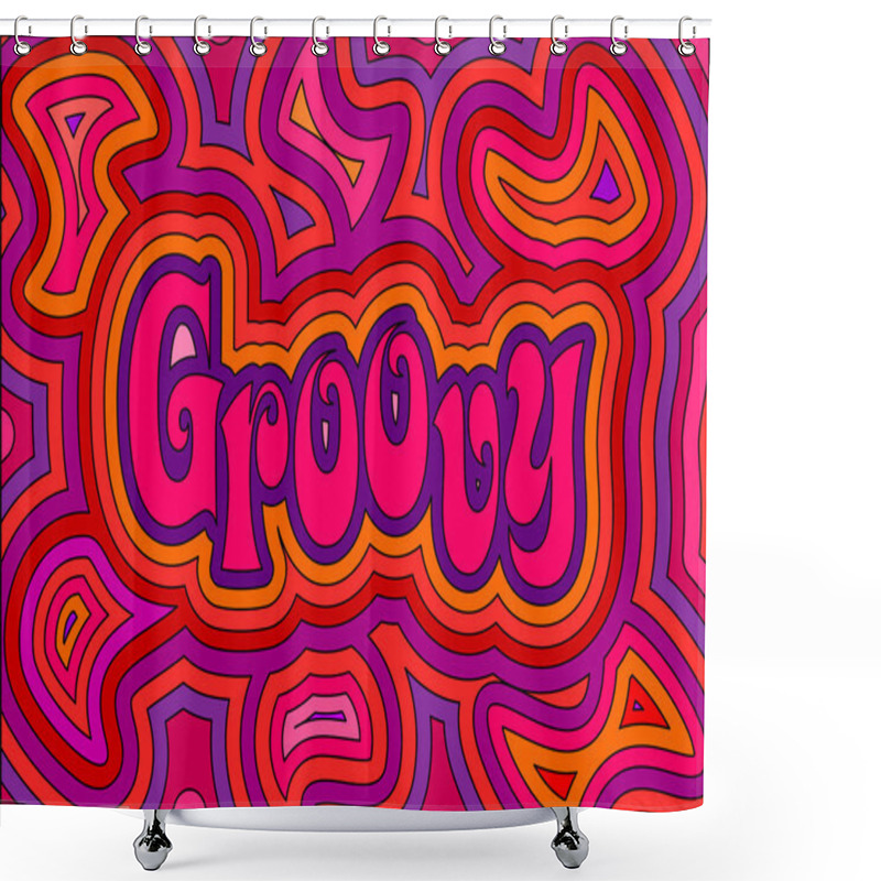 Personality  Groovy Shower Curtains