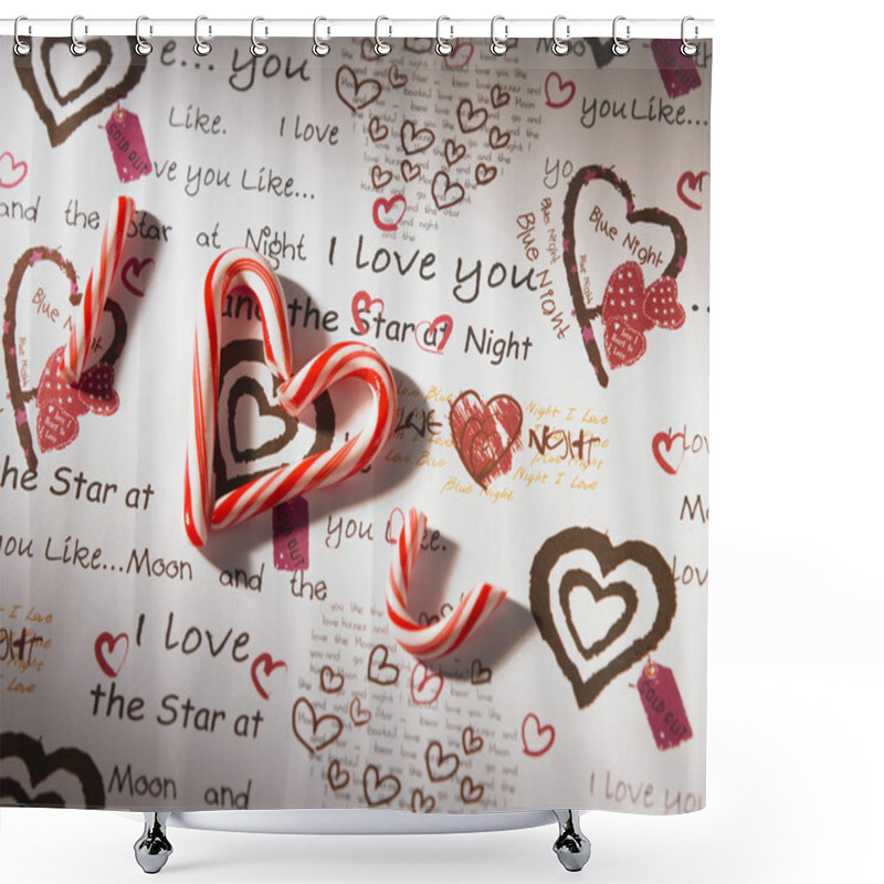 Personality  Candy Cane Shower Curtains