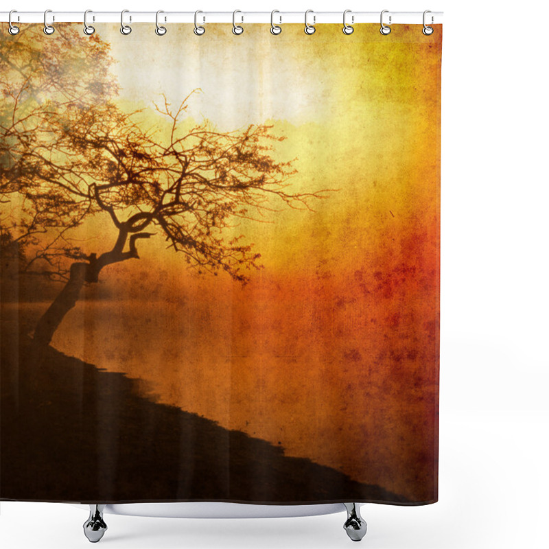 Personality  Natural Background Shower Curtains