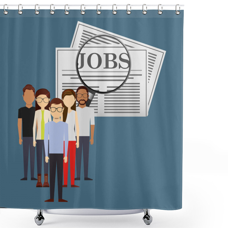 Personality  Jobs Concept Design Shower Curtains