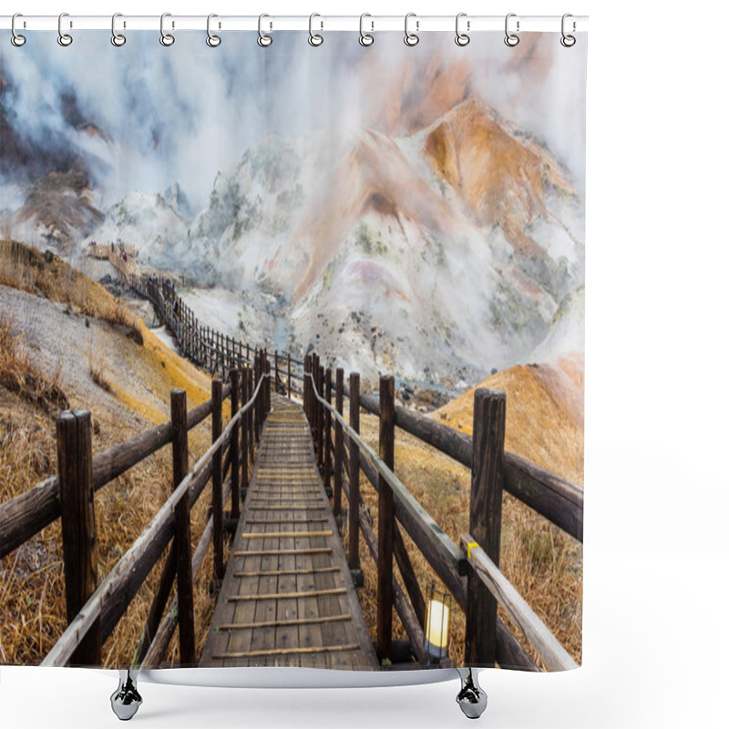 Personality  Jigokudani Hell Valley At Dusk Shower Curtains