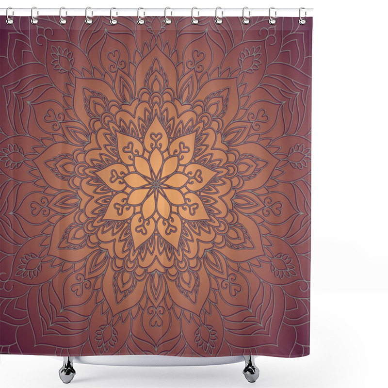 Personality  Mandala. Sample Background Shower Curtains