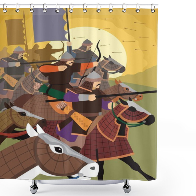 Personality  The Golden Horde Shower Curtains