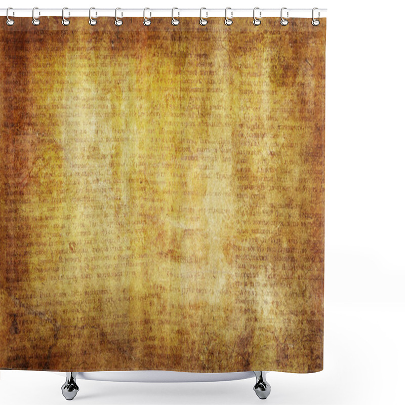 Personality  Background Yellow Painted Page With Text Shower Curtains