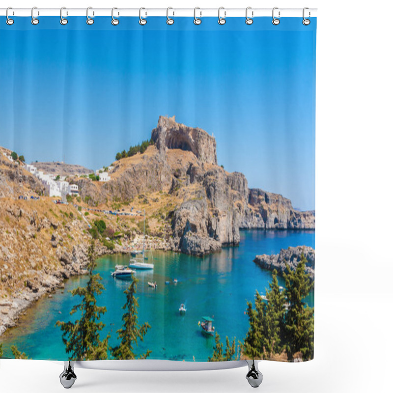 Personality  Greece Trip 2015, Rhodos Island, Lindos Shower Curtains