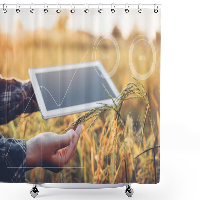 Personality  Smart Farming Agricultural Technology And Organic Agriculture Wo Shower Curtains