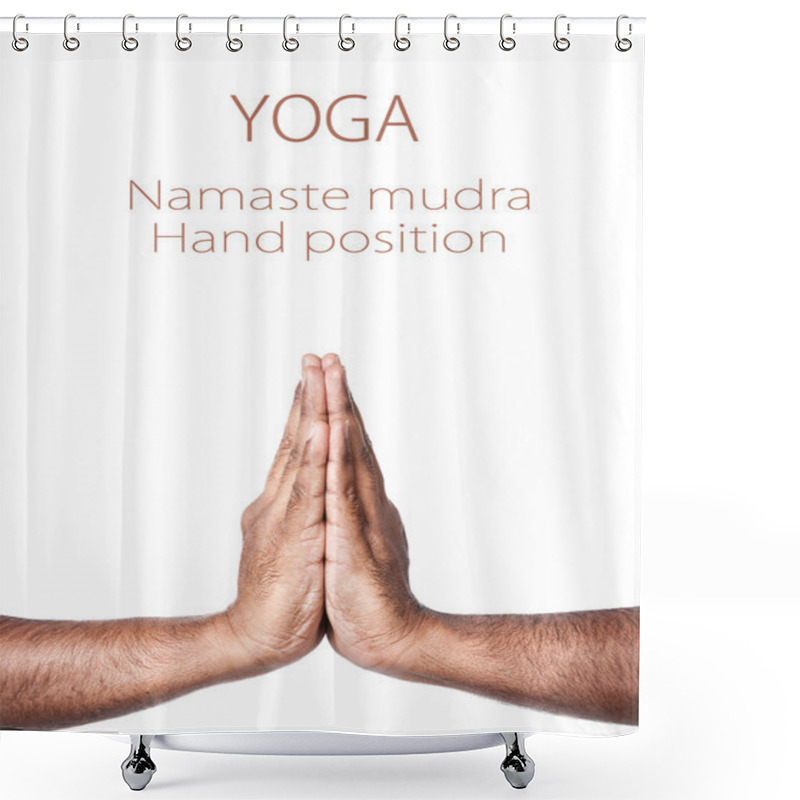 Personality  Yoga Namaste Prayer Mudra Shower Curtains