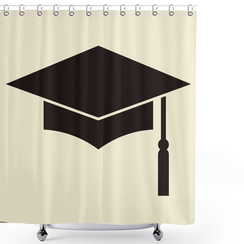 Personality  Mortar Board Or Graduation Cap Shower Curtains