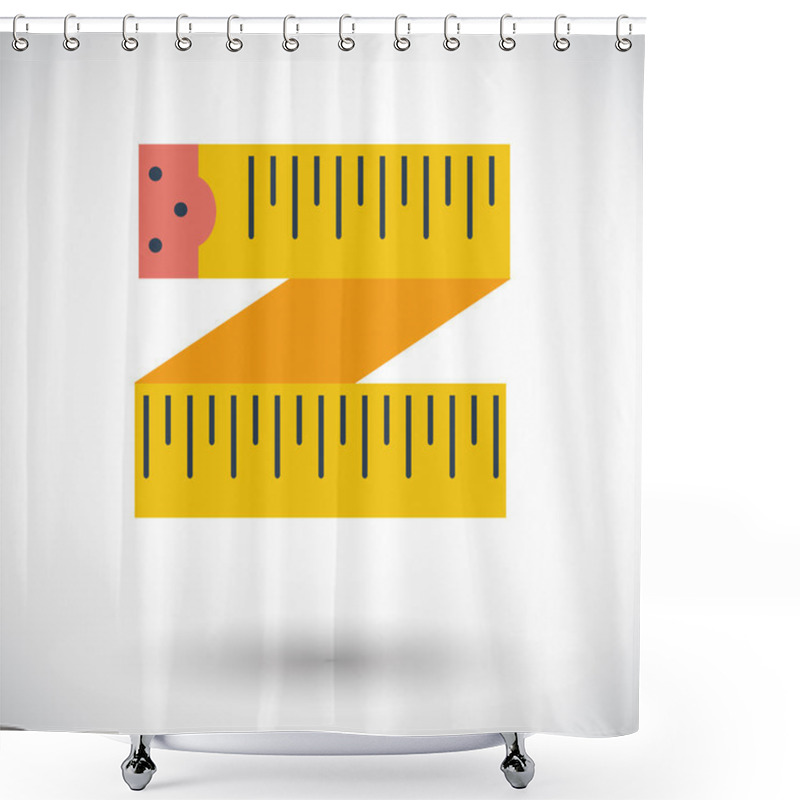 Personality  Centimetr Icon. Shower Curtains