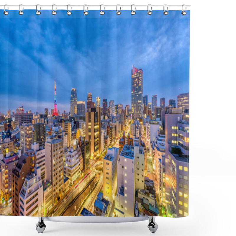 Personality  Tokyo, Japan Cityscape Shower Curtains