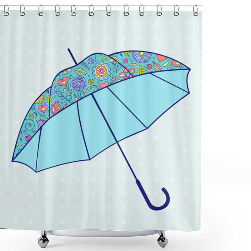 Personality  Umbrella Shower Curtains