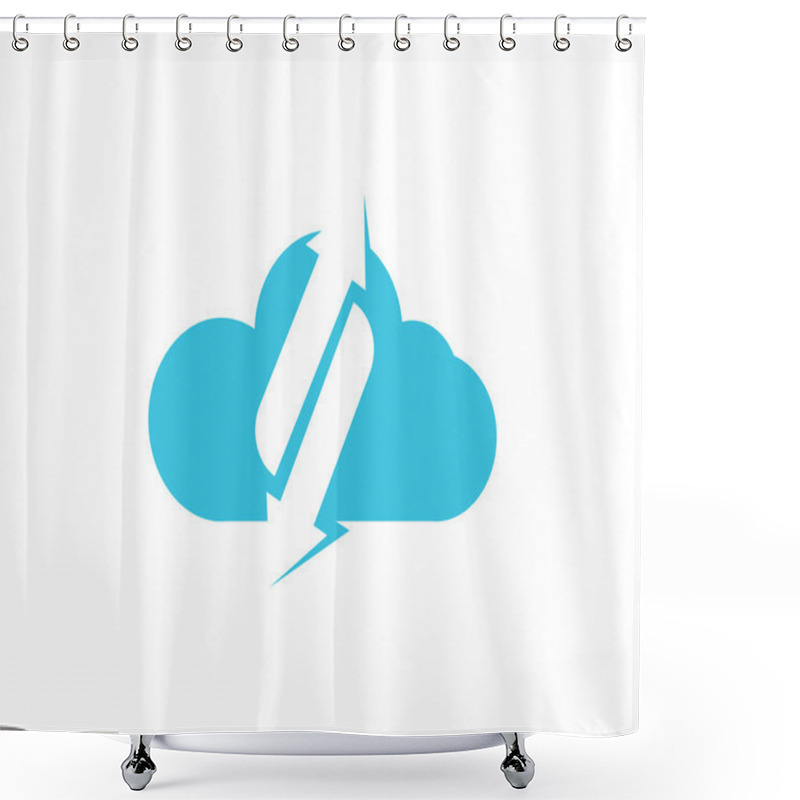 Personality  Cloud Symbol Logo Shower Curtains