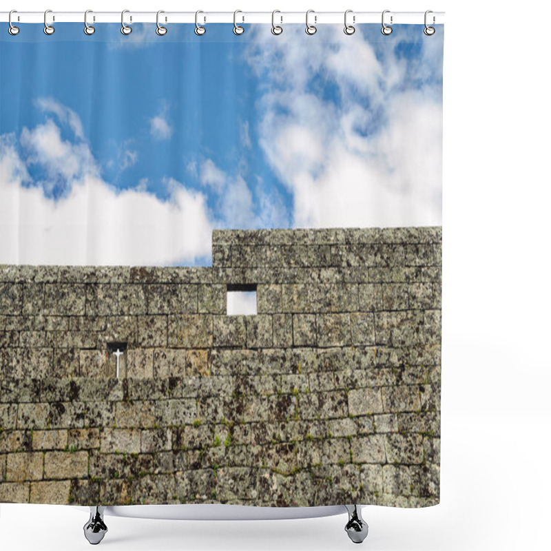 Personality  Sortelha Historical Mountain Village, Built Within Medieval Fortified Walls, Included In Portugals Historical Village Route Shower Curtains