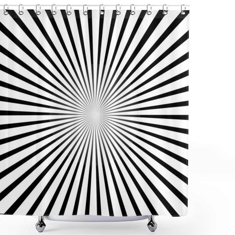 Personality  Vector Striped Abstract Background. Shower Curtains