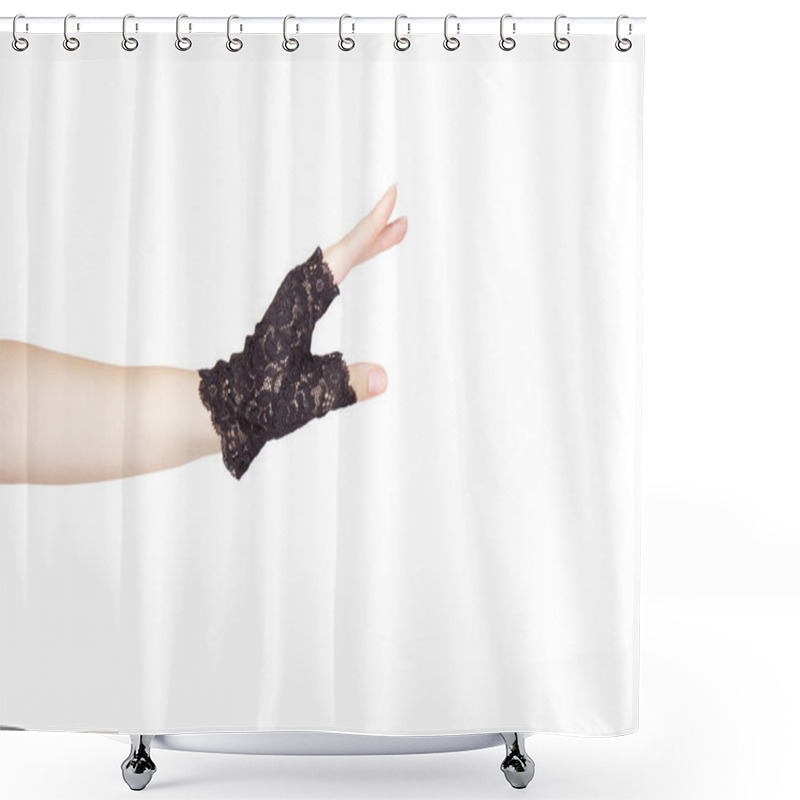 Personality  Hand In Glove Shower Curtains