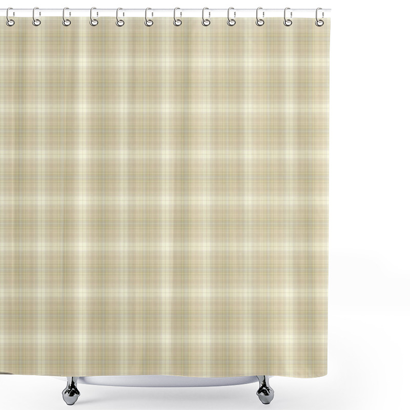 Personality  Seamless Gentle Plaid Shower Curtains