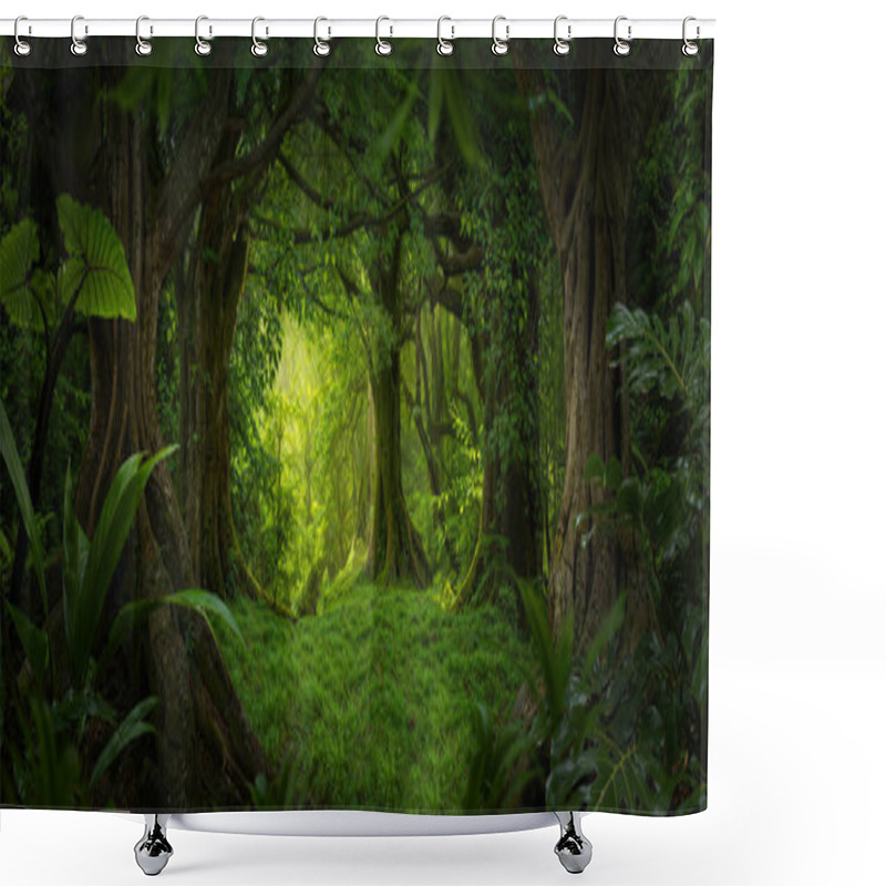 Personality  Lush Botany In The Rainforests Of Costa Rica Shower Curtains