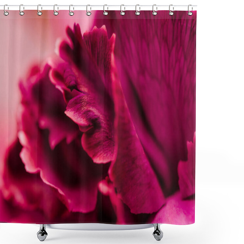 Personality  Red Carnation Flower In Bloom, Abstract Floral Blossom Art Backg Shower Curtains