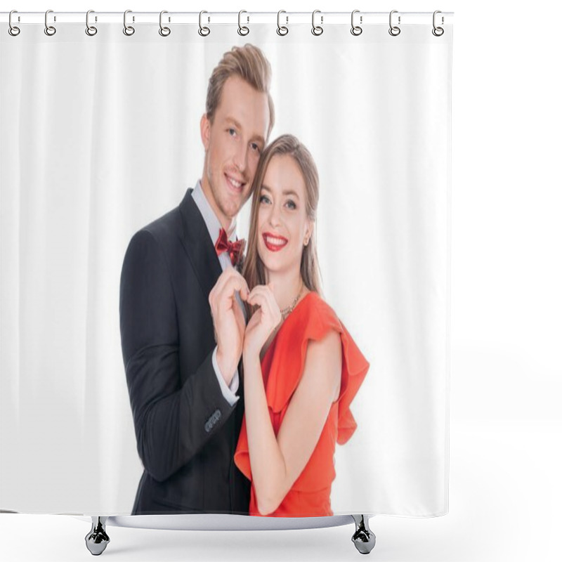 Personality  Young Couple In Love Shower Curtains