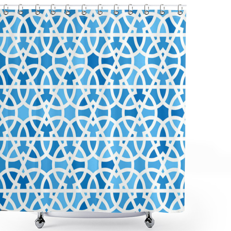 Personality  Arabic Seamless Patterns. Pattern Fills. Oriental, Arabic Style. Mosaic Seamless Patterns. Arabic Ornaments. Vector Illustration Shower Curtains