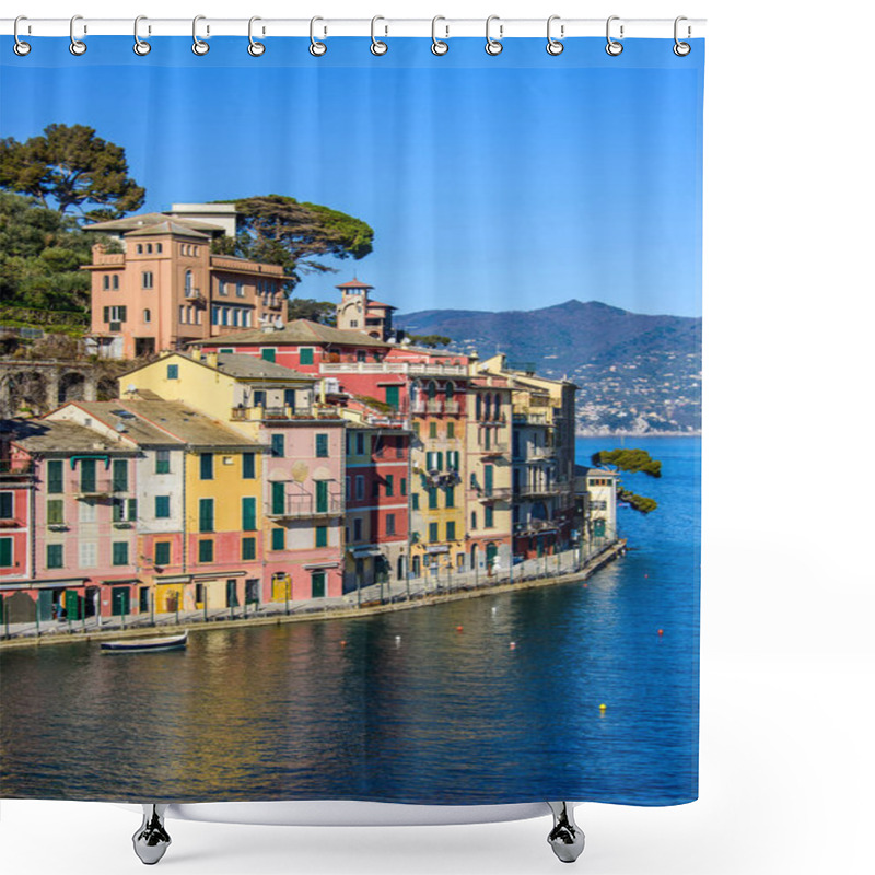 Personality  The Village Of Portofino Shower Curtains