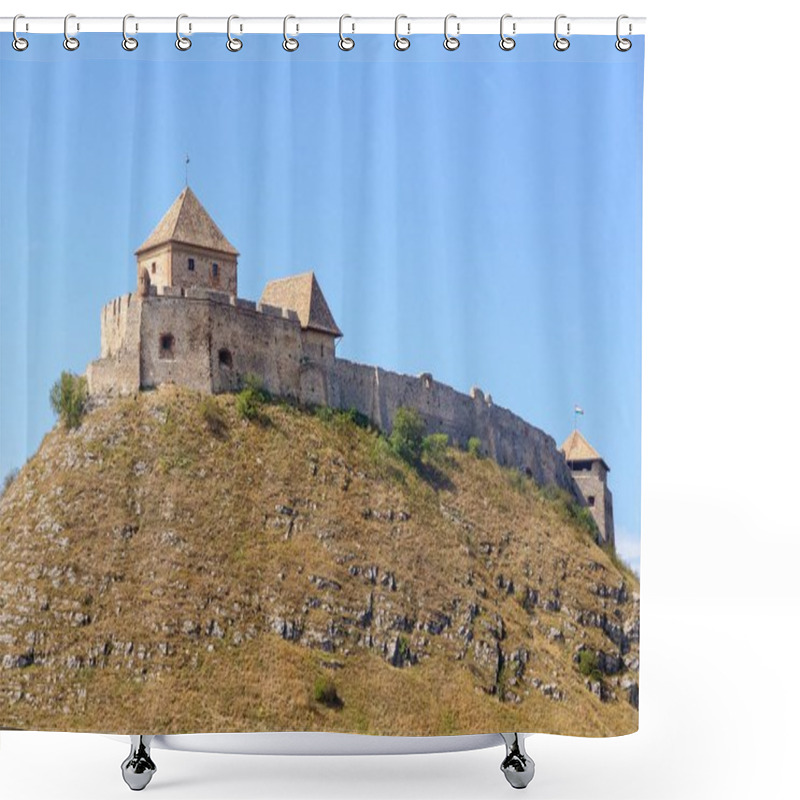 Personality  Sumeg Castle On Top Of The Castle Hill Shower Curtains