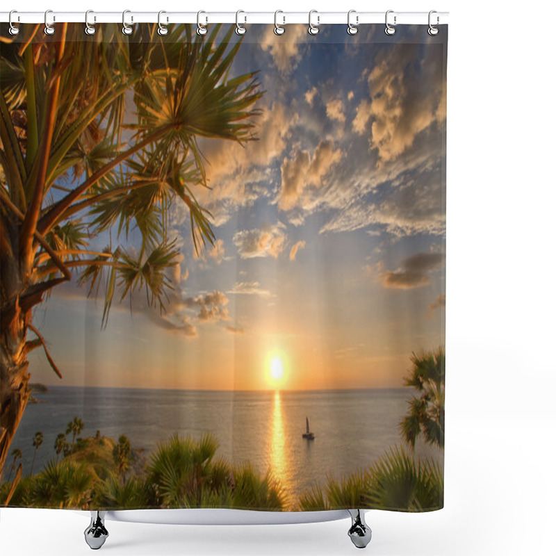 Personality  Tropic View Shower Curtains