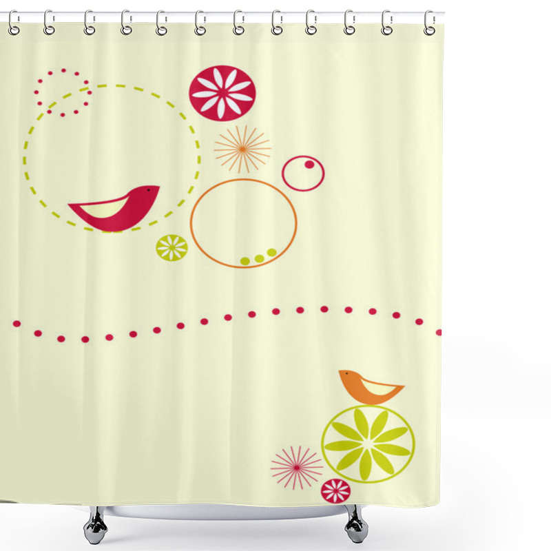 Personality  Birds Design Shower Curtains