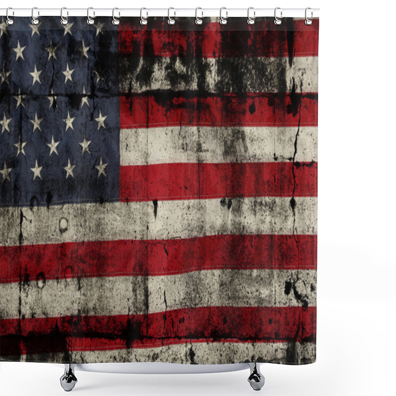 Personality  American Flag Shower Curtains