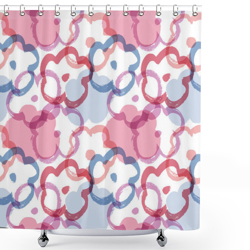 Personality  Pale Floral Seamless Pattern Shower Curtains