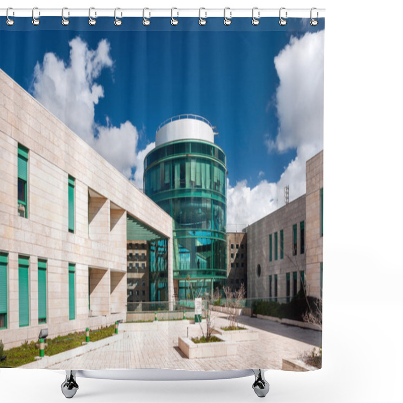 Personality  Educational Complex Named Rabin, University Of Haifa. Shower Curtains