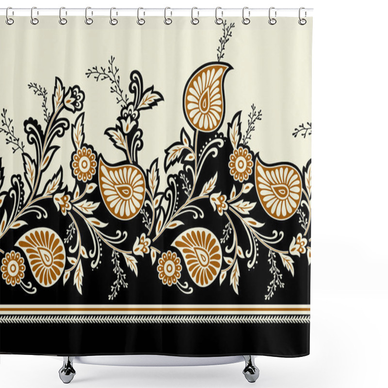 Personality  Seamless Traditional Border Shower Curtains