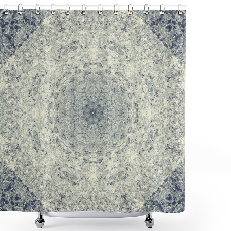 Personality  Abstract Grey Art Round Shapes On Wall  Shower Curtains