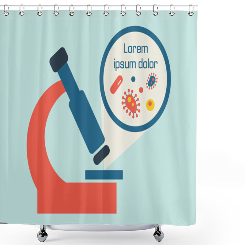 Personality  Medical Infographic. Shower Curtains