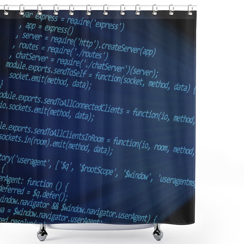 Personality  Web Programming Code Shower Curtains