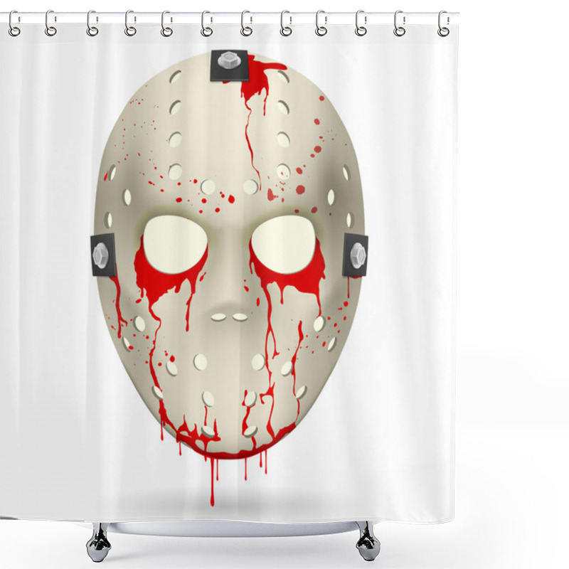 Personality  Hockey Mask Shower Curtains