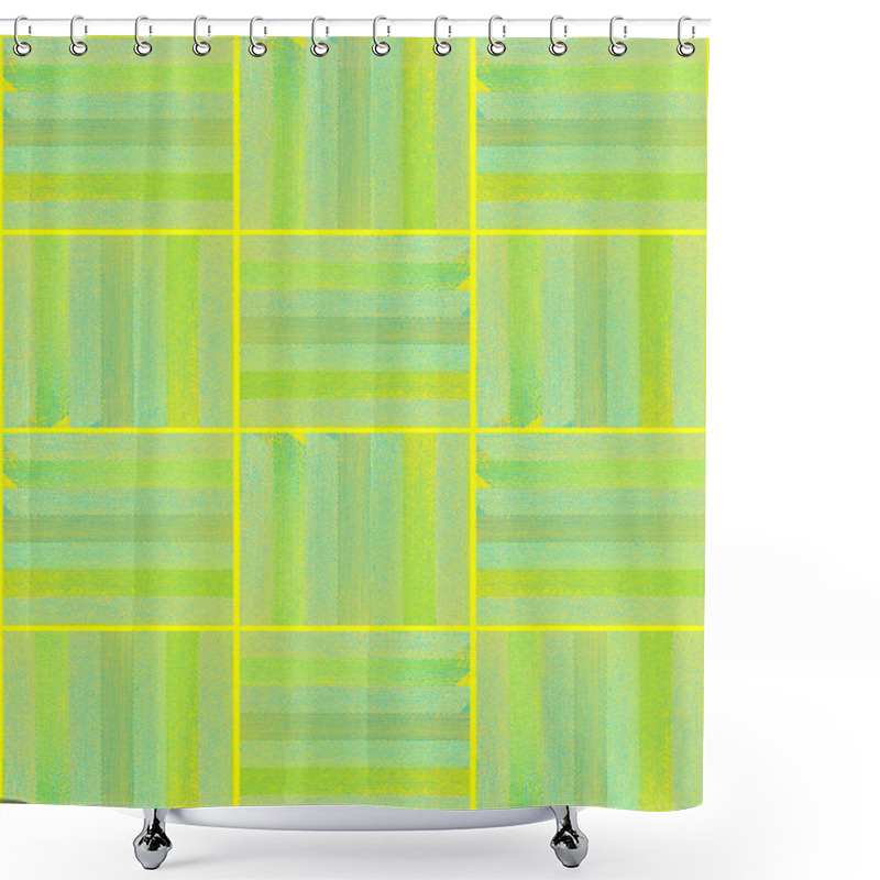 Personality  		The Pattern Of Fragments Striped Fabric Shower Curtains