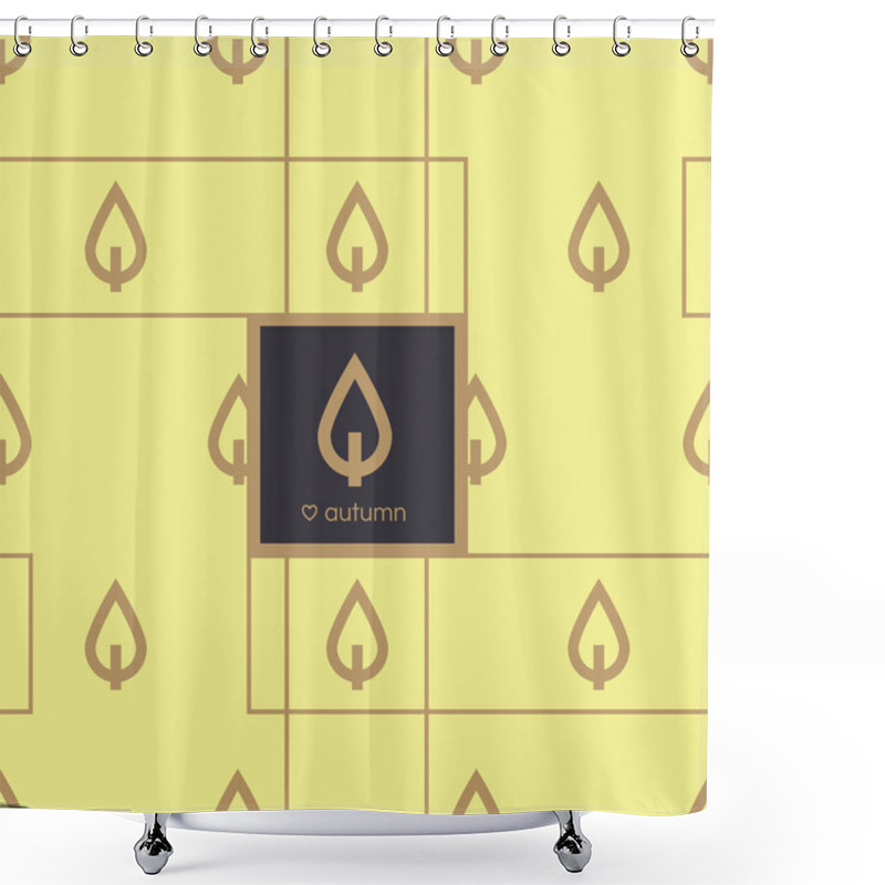 Personality  Autumn Leaves Icons  Shower Curtains