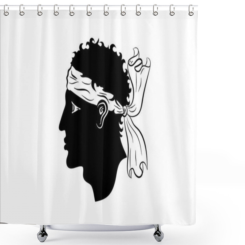 Personality  Flag Of Corsica, France Shower Curtains