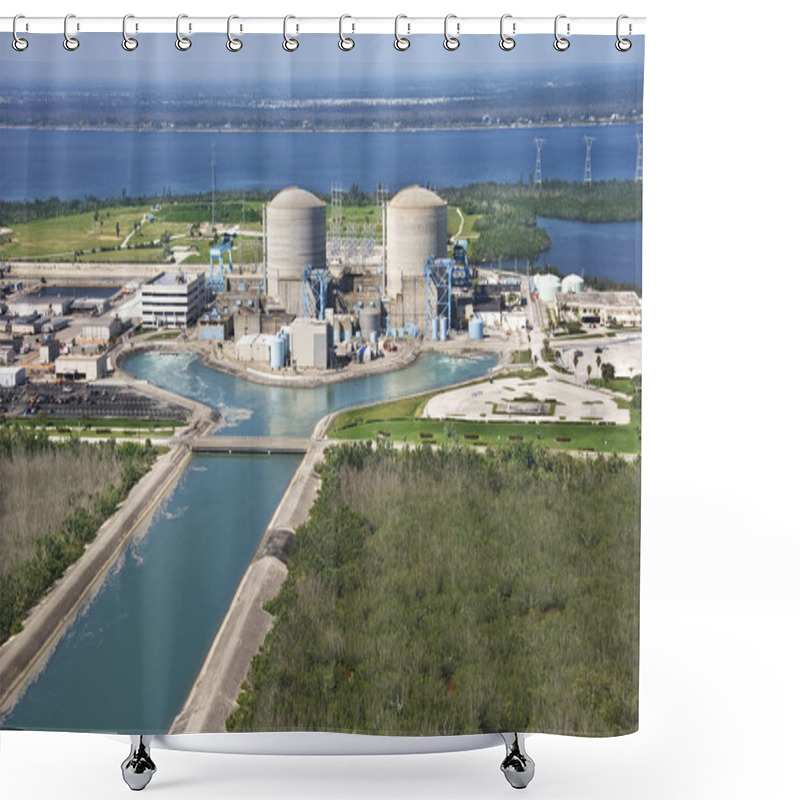 Personality  Nuclear Power Plant. Shower Curtains