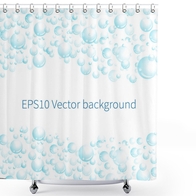 Personality  Vector Background With Bubbles. Shower Curtains